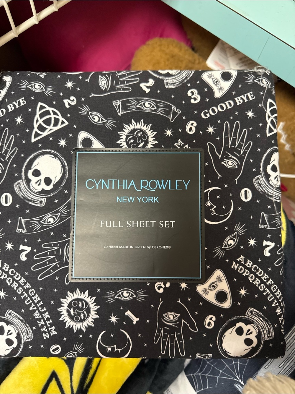 Cynthia Rowley Black & White Occult Print Full Sheet Set
